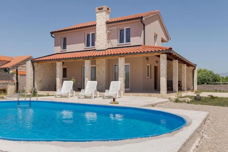 Casa Di Marko-New Modern Rustic House With Pool And Spacious Garden! Privlaka  Buitenkant foto