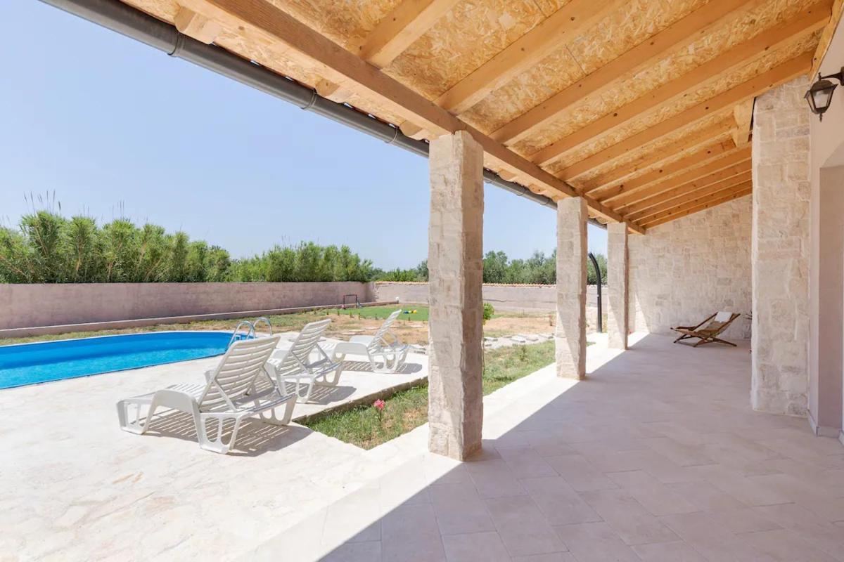 Casa Di Marko-New Modern Rustic House With Pool And Spacious Garden! Privlaka  Buitenkant foto